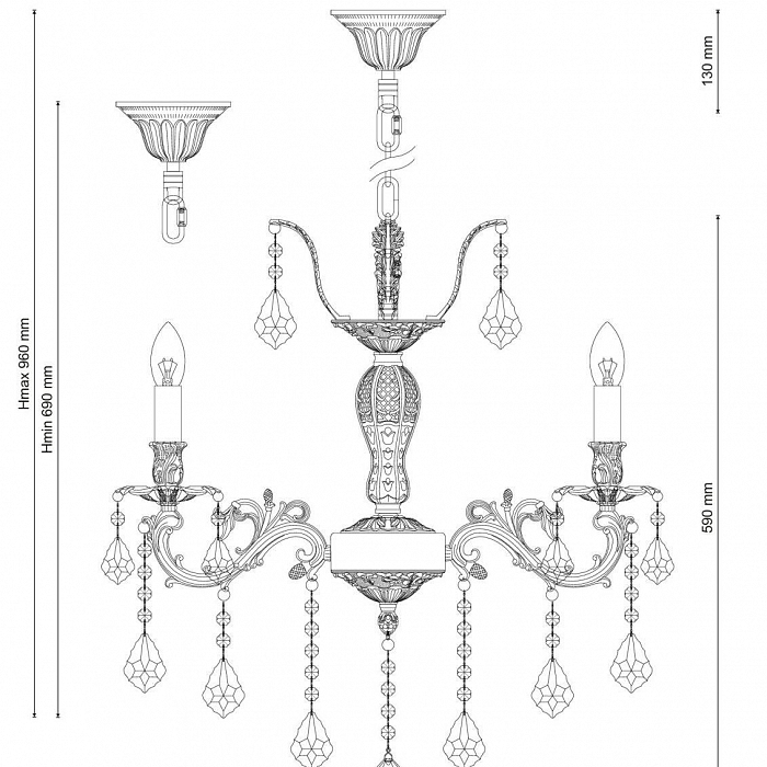 Люстра Lucia Tucci BARLETTA 122.6 antique